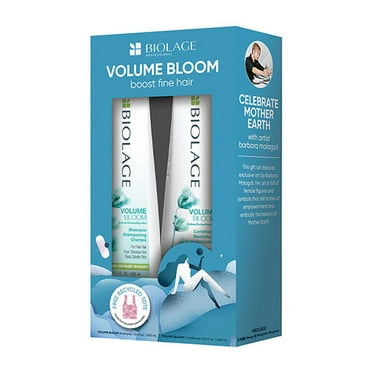 Matrix Biolage VolumeBloom | Shampoo and Conditioner | Slow Massage Motions | Voluminous Body| Earth Day Gift Set | 2-pc