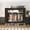 brown, variant on ArluKin 59 Inch Sturdy Heavy Duty Portable Wardrobe Closet, Steel Frame Clothes Organizer with 3 Hanging Rods, 3 Drawers & 3 Storage Spaces, Easy Assembly Dust Resistant for Bedroom Dorm