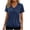 A1 Navy, variant on Holzkary Womens Tops Short Sleeve V Neck T Shirts Loose Ruched Top Summer Spring Beach Vacation Clothes Soft Summer Tops for Women T Shirts Clothes Trendy 2026 Pleated Front Shirt Blouse Tunic Top L
