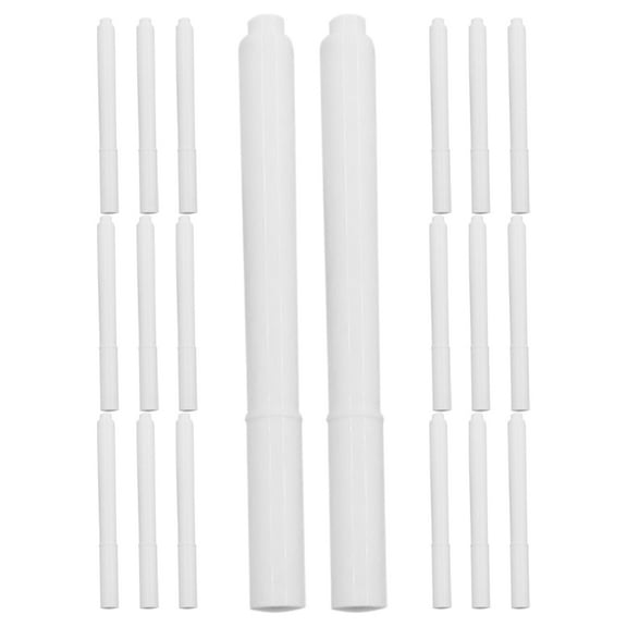 KALLORY 20Pcs White Erasable Marker Pens Water Based Ink for Meeting Rooms Classroom Use