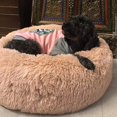 thumbnail image 2 of Dog Bed Donut Soft Plush Round Pet Bed For Deep Sleep Of Dogs Cats, 2 of 4