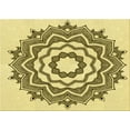 thumbnail image 1 of Ahgly Company Indoor Rectangle Patterned Mustard Yellow Area Rugs, 4' x 6', 1 of 6
