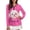 Dog Pattern, variant on Jiueut Tie Dye Galaxy Polo Shirt for Women, Quarter Zip Long Sleeve Collared Top, Elegant Golf Clothes for Ladies for Work and Golfing, Size Large