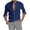 Navy Blue, variant on YYDGH Men's Button Down Long Sleeve Shirt Casual Classic Band Neck Untucked Shirt Regular Fit Solid Color Shirts