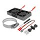 thumbnail image 2 of Kit de disipador de calor metálico para motor RC de 22000 RPM para vehículos a escala 1/7, 1/8 y 1/10. Ajustable. Negro, 2 of 9