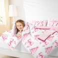 thumbnail image 4 of Homewish Letter Monogrammed M 2pcs Bedding Comforter Set For Kids Children Teens,Kawaii Ribbon Bowknot Twin Comforter Sets,Merry Christmas Breathable Bedding Set,Super Cozy Room Decor,Reversible, 4 of 8