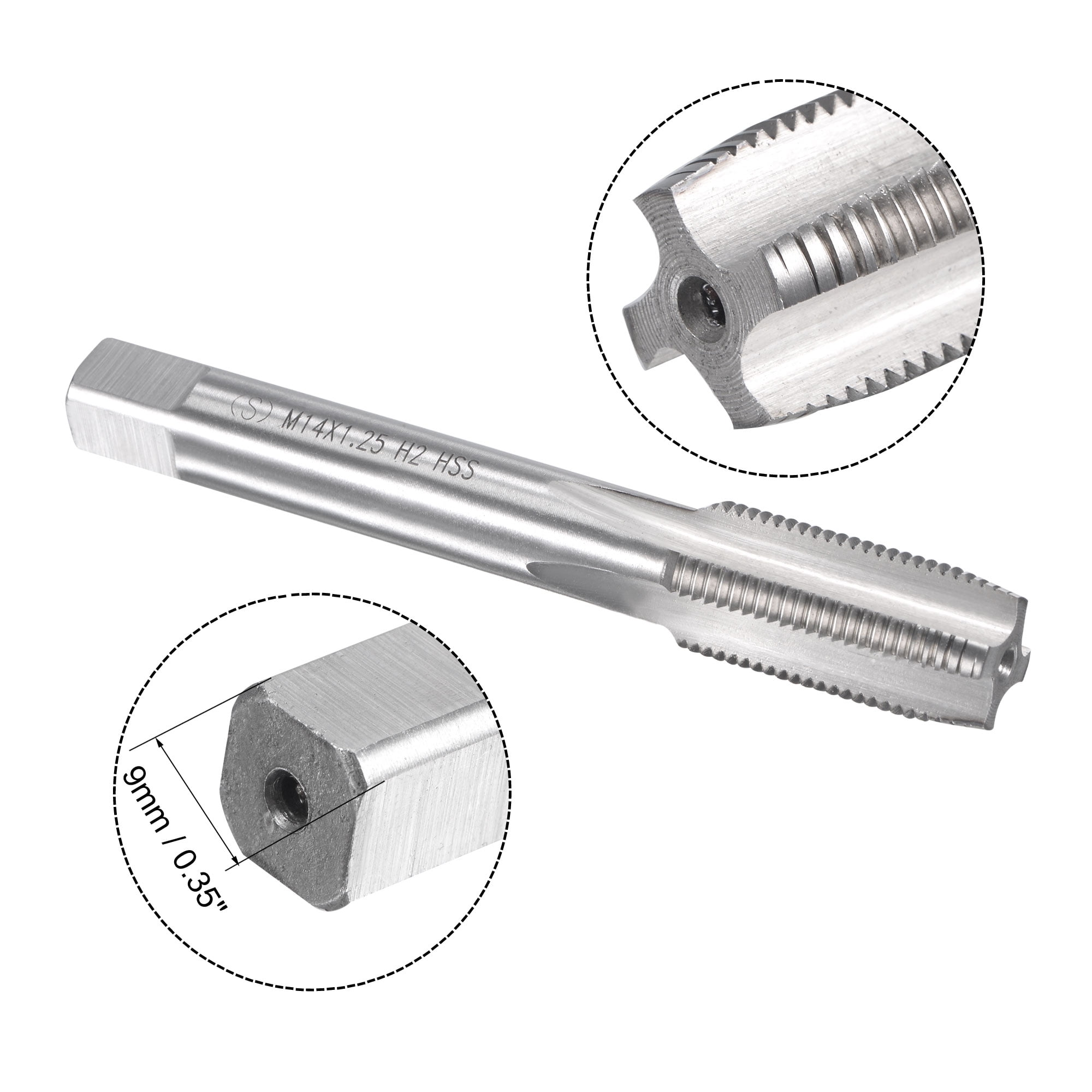 Uxcell M14 x 1.25mm Metric Machine Thread Tap and Die Set Threader Repair Screw Kit Walmart