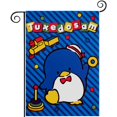 thumbnail image 1 of Tuxedo Sam-bandera de jardín temática. Regalo perfecto para fans, amigos y familiares, ideal para actividades al aire libre y decoración de fiestas.28CM*45CM, 1 of 5
