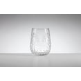 thumbnail image 2 of Vintage Juego De 6 Vasos De Vidrio Soplado de 490 ml. Borgonovo  Baroque, 2 of 2