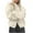 *White, variant on ClodeEU Womens Bomber Jacket,Button Down Jackets with Pockets,Fall Stand Collar Loose Coat Tops Gray,Womens Plus M