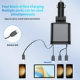 thumbnail image 2 of Yammee Car Charging Adapter Double USB C & USB A Car Charger with Star Projector Light, 2 of 12