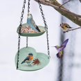thumbnail image 7 of Qholemyo Outdoor Suspended Double-Layer Dual-Purpose Bird Feeder & Waterer Upper Layer For Food Lower For Water, 7 of 7