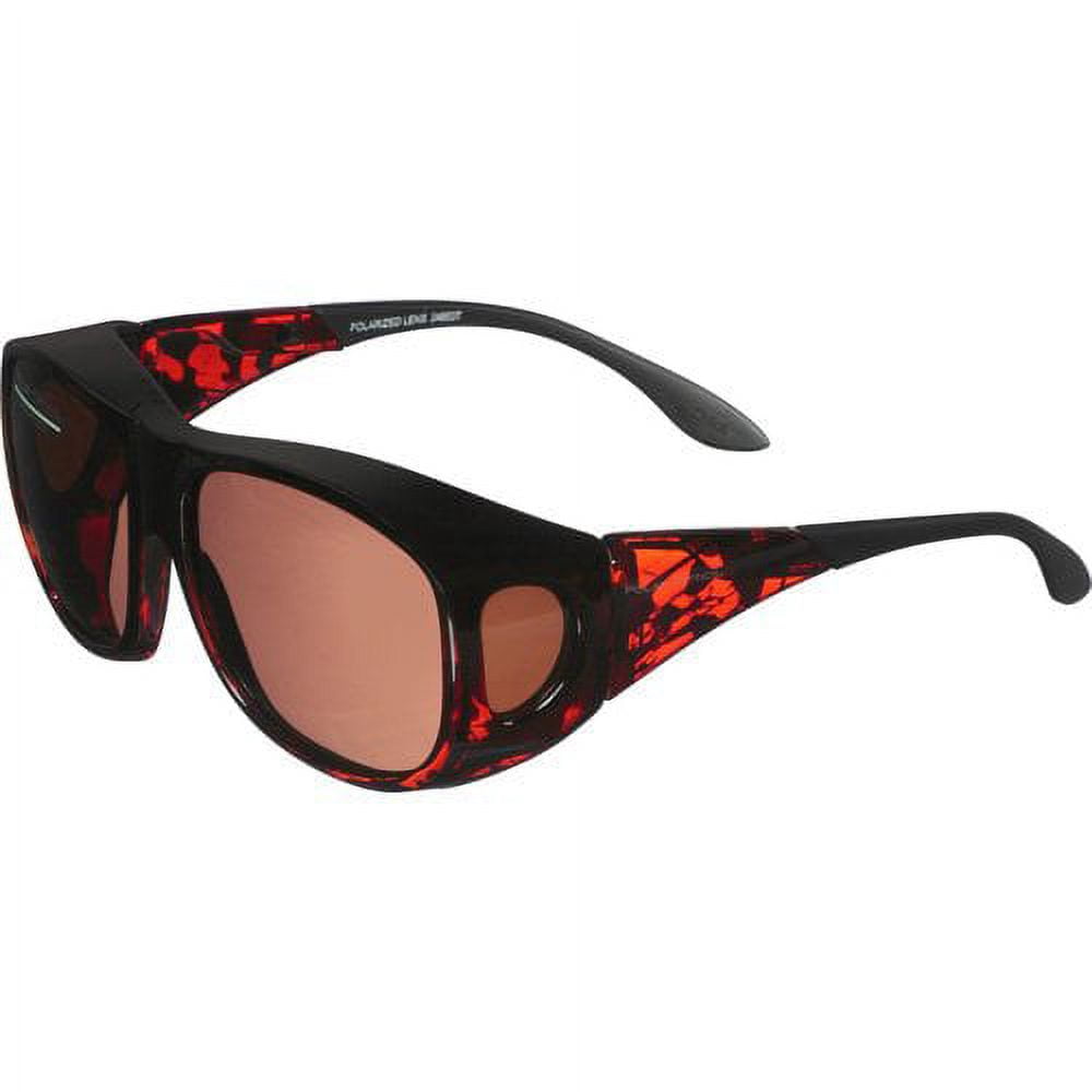 Polar Optics Unisex FO-001 TOR DRV Protective Fits Over Sunglasses Brown