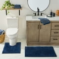 thumbnail image 3 of Better Homes & Gardens Ultra Soft Polyester Contour Bath Rug, 20" x 24", Blue Admiral, 3 of 7
