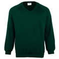thumbnail image 1 of Maddins Sweat-Shirt Col en V Colorure pour Enfants / Tenue Scolaire (Lot de 2), 1 of 1