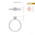 thumbnail image 5 of ANGARA Natural 1 Ct. Diamond Solitaire Engagement Ring in Sterling Silver for Women (Ring Size: 12), 5 of 10