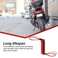 thumbnail image 3 of kurtrusly Moto Sécurité Ressort Cordes Portable Acier Fils Scooter Roue Disque Serrure Rappel Câbles Moto Protection Rouge 1Set, 3 of 6