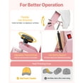 thumbnail image 5 of VEVOR Hat Heat Press Machine, with 2pcs Interchangeable Platens, Precise Temperature and Time Control, Hat Press for HTV Iron On and Sublimation Projects, for Caps, Headbands, Cuffs, Face Masks,Pink, 5 of 9