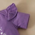 thumbnail image 5 of WIBACKER Tiny Cutey Newborn Baby Girl Summer Outfits Set Ruffle Short Sleeve Romper and Floral Shorts with Headband, 5 of 10