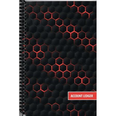 Side Spiral Bound Checkbook/Transaction Register Debit Card and Check Register Account Tracker (Red Lights)