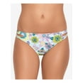 thumbnail image 1 of SALT + COVE Women's Multi Color Printed Stretch Lined Bikini Moderate Coverage Cutout Hipster Swimsuit Bottom L, 1 of 4