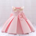 thumbnail image 4 of Baby/Toddler Girls Wrought Cloth Bow Princess Dress, 4 of 6
