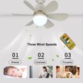 thumbnail image 4 of Mistaha 30W Ceiling Fan Light with Adjustable Color Temperature, 3-Speed Fan Control, Timer Function, Remote Control, and Night Light Mode - Ideal for Dining Room and Bedroom, 4 of 7