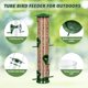 thumbnail image 4 of 2 Paquetes de Comederos Colgantes para Pájaros Tubo Verde, Comederos para Aves Silvestres de 6 Puertos, Plástico Duro Premium con Colgador de Acero, Resistente al Clima y al Agua, Grande de 46.2 cm, 4 of 7