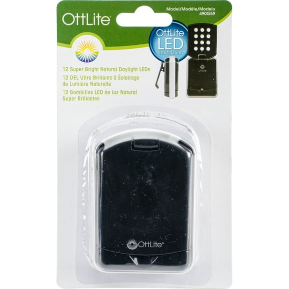 OttLite LED Mini Flip Light-Black 490G59