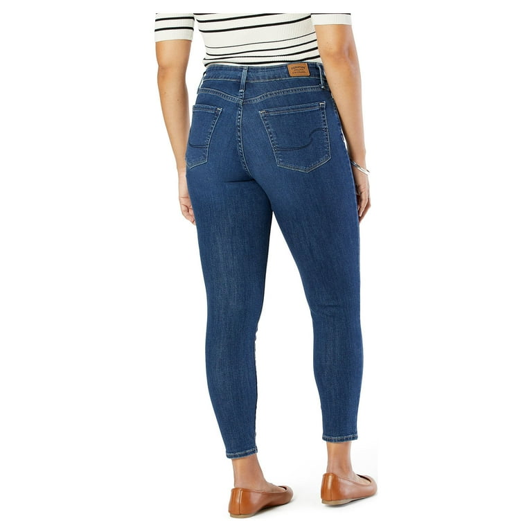 Levi's mid top rise skinny crop