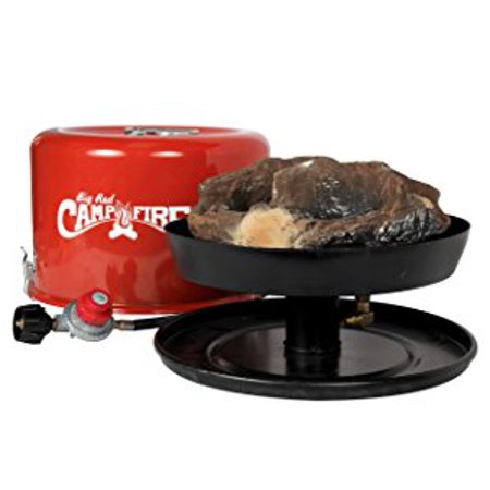 Camco 58035 Big Red Campfire - Approved For RV Campgrounds - Includes 10-Foot Propane