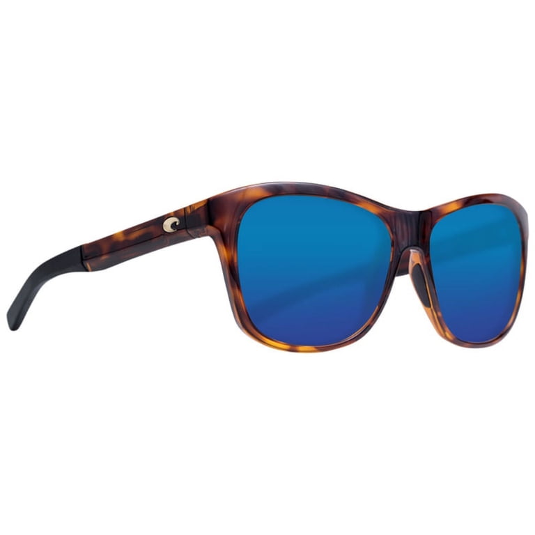 Costa Vela Tortoise Frame Sunglasses with Blue Mirror Polarized Lenses Costa Vela XL (56-15) with Blue Mirror lenses and Tortoise  main image 3
