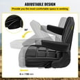 thumbnail image 5 of HCY Universal Fold Down Forklift Seat with Retractable Safety Belt, Armrest,Adjustable Seat for Excavator, Forklift, Tractor, Skid Loader, Backhoe Dozer Telehandler, 5 of 7