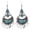 Green, variant on Ayyufe Bohemian Gemstone Geometric Dangle Hook Earrings Women Banquet