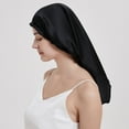 thumbnail image 2 of Longue Casquette de Sommeil en Soie Élastique Ajustable Longue Post-Partum pour la Maison Soins Capillaires Casquette de Sommeil, 2 of 6