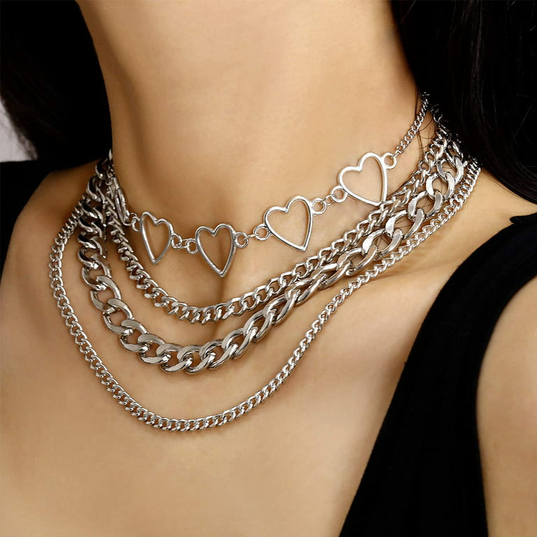 Buy BVROSKI Chains Necklace for Eboy Egirl Men Male Emo Goth Women