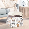 thumbnail image 5 of BZSMCE Storage Bin Cube Organizer Basket with Flip-Top Lid Puppy Paw and Bone Printed, 5 of 7