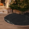 thumbnail image 5 of Rateoe Black Marble Texture Abstract Pattern Christmas Tree Skirt with Ties , Christmas Tree Decorations, Farmhouse Christmas Decor Xmas Holiday Decorations-30", 5 of 6