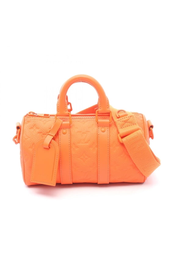 Pre-Owned Louis Vuitton Keepall Bandoulire 25 Monogram Empreinte 2-Way Handbag, Leather,...