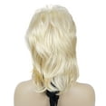 thumbnail image 6 of Soft Shaggy Layered Wig Medium Length Synthetic Hair Women Wigs, 613 Blonde, 6 of 7
