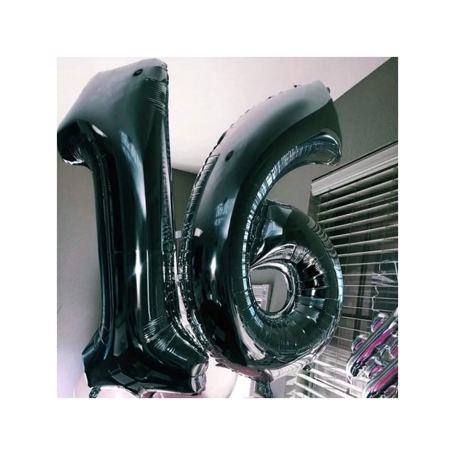1pc 32 Inch Blue Number Foil Balloon, Party Balloons For Birthday, Wedding, Anniversary, Holidays Decoration