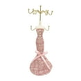thumbnail image 3 of 小香风耳环戒指托佛牌展示架首饰架ob11娃娃收纳娃娃摆件-粉色-27*10厘米, 3 of 8