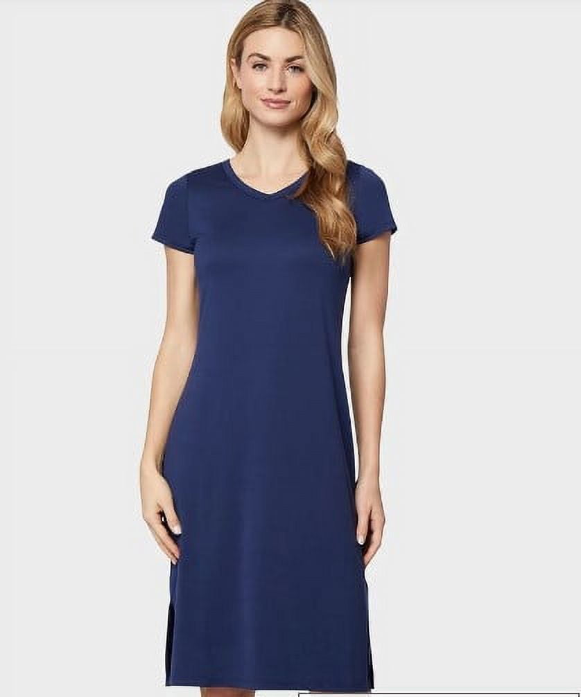32 Degrees Women’s Dress Small Athletic Inky Indigo T-Shirt Stretchy NEW!