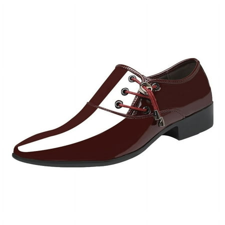 Business formal large size men s leather shoes office leather shoes men s Zkysteio