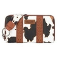 thumbnail image 7 of Wrangler Wristlet Western Wallet Boho Aztec Credit Card Holder for Women, Cow Print-Brown, 7 of 7