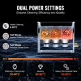 thumbnail image 4 of 6L Ultrasonic Cleaner Machine with Basket, 180W Professional Cleaning Device with Heater and Timer, Dual Power Degassing Mode, 40kHz Precision Cleaning for Jewelry, Tools, Eyeglasses, Automotive Part, 4 of 11