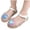 White, variant on FSYBOA Girls Jelly Sandals Size 11.5(Little Kids), Closed Toe Cute Non-Slip Adjustable Strap Girls Beach Shoes Purple