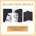 thumbnail image 3 of Shisuyan Winter Car Snow Cover Black Silver Coating Cloth 1 Set 75X42In, 3 of 9