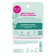 eos Natural & Organic Lip Balm Sphere - Strawberry Sorbet | 0.25 oz
