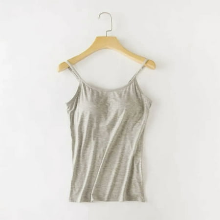 

eczipvz Lingerie for Women Plus Size Women Wireless Bra Top Vest Breathable Chest Pad Wearing Sports Underwear Grey XL